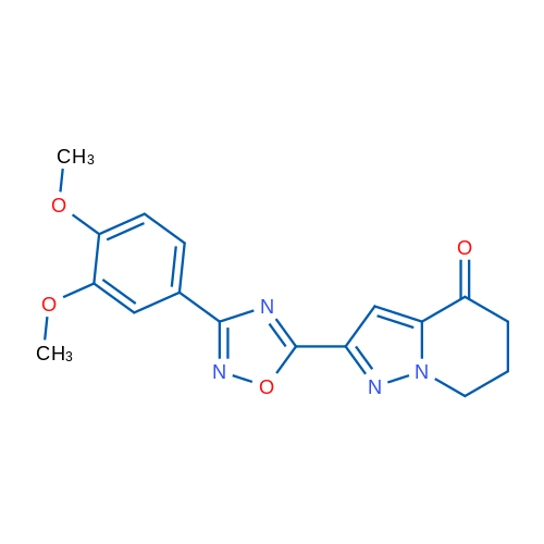 2-[3-(3,4-Dimethoxyphenyl)-1,2,4-oxadiazol-5-yl]-4H,5H,6H,7H-pyrazolo[1,5-a]pyridin-4-one 1g
