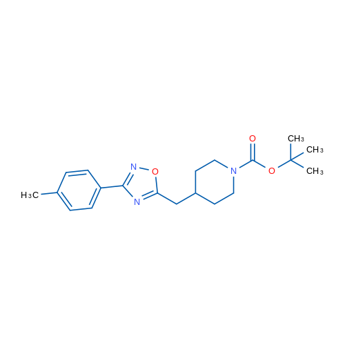 tert-Butyl 4-{[3-(4-methylphenyl)-1,2,4-oxadiazol-5-yl]methyl}piperidine-1-carboxylate 1g