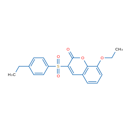 8-Ethoxy-3-(4-ethylbenzenesulfonyl)-2H-chromen-2-one 1g