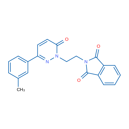 2-{2-[3-(3-methylphenyl)-6-oxo-1,6-dihydropyridazin-1-yl]ethyl}-2,3-dihydro-1H-isoindole-1,3-dione 1g