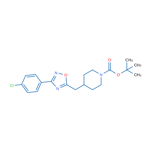 tert-Butyl 4-{[3-(4-chlorophenyl)-1,2,4-oxadiazol-5-yl]methyl}piperidine-1-carboxylate 1g