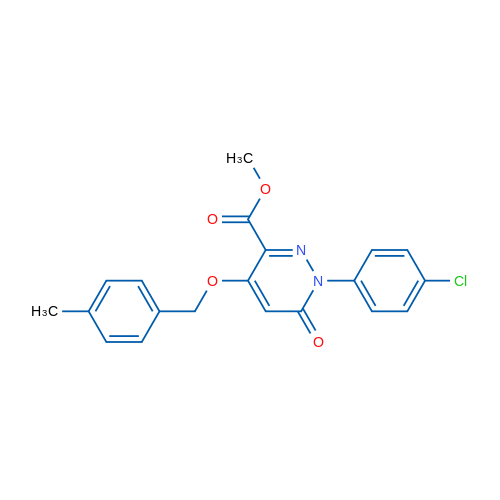 Methyl 1-(4-chlorophenyl)-4-[(4-methylphenyl)methoxy]-6-oxo-1,6-dihydropyridazine-3-carboxylate 1g