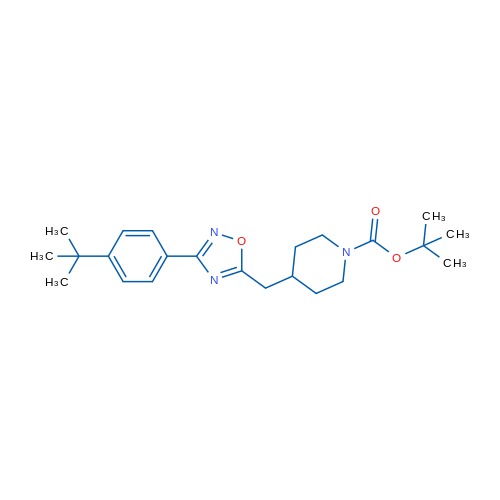 tert-Butyl 4-{[3-(4-tert-butylphenyl)-1,2,4-oxadiazol-5-yl]methyl}piperidine-1-carboxylate 1g