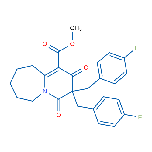 Methyl 3,3-bis[(4-fluorophenyl)methyl]-2,4-dioxo-2H,3H,4H,6H,7H,8H,9H,10H-pyrido[1,2-a]azepine-1-carboxylate 1g