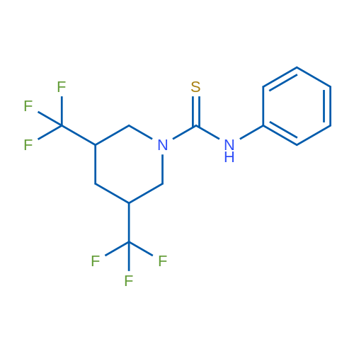 N-Phenyl-3,5-bis(trifluoromethyl)piperidine-1-carbothioamide 1g