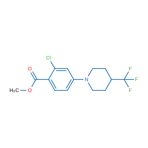 Methyl 2-chloro-4-[4-(trifluoromethyl)piperidin-1-yl]benzoate 1g