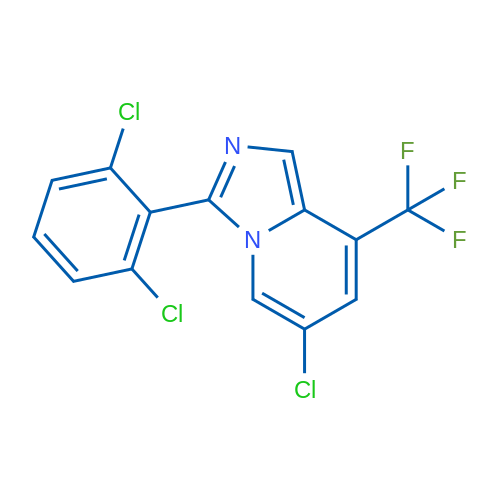 6-Chloro-3-(2,6-dichlorophenyl)-8-(trifluoromethyl)imidazo[1,5-a]pyridine 1g
