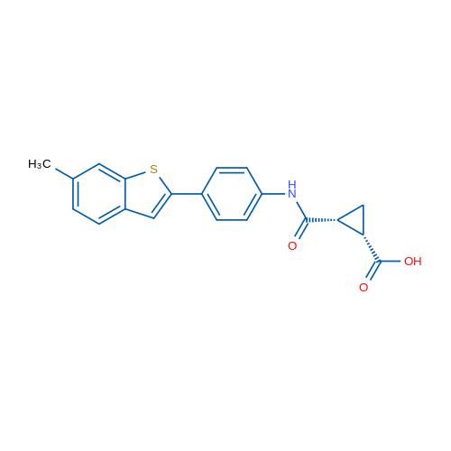 (1S,2R)-2-{[4-(6-methyl-1-benzothiophen-2-yl)phenyl]carbamoyl}cyclopropane-1-carboxylic acid 1g