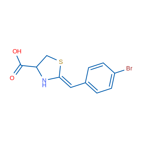 (2Z)-2-[(4-Bromophenyl)methylidene]-1,3-thiazolidine-4-carboxylic acid 1g