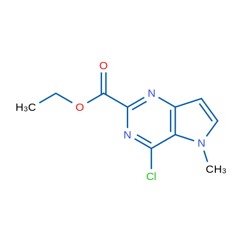 EThyl 4-chloro-5-methyl-5h-pyrrolo[3,2-d]pyrimidine-3-carboxylate 1g