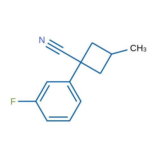 1-(3-FLUOROPHENYL)-3-METHYLCYCLOBUTANE-1-CARBONITRILE 1g