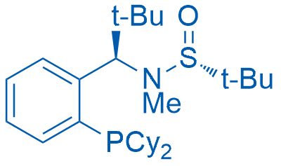 (R)-N-((R)-1-(2-(Dicyclohexylphosphanyl)phenyl)-2,2-dimethylpropyl)-N,2-dimethylpropane-2-sulfinamide 100mg