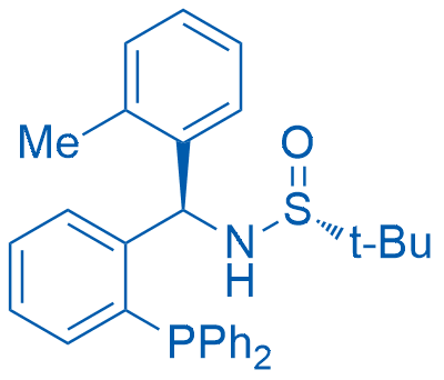 (R)-N-((R)-(2-(Diphenylphosphanyl)phenyl)(o-tolyl)methyl)-2-methylpropane-2-sulfinamide 100mg