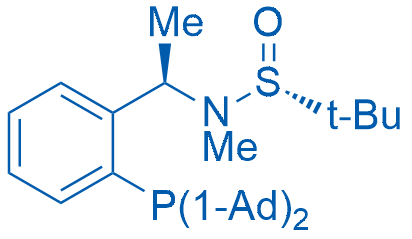 (R)-N-((R)-1-(2-(Di(adamantan-1-yl)phosphanyl)phenyl)ethyl)-N,2-dimethylpropane-2-sulfinamide 100mg