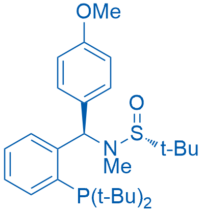 (R)-N-((R)-(2-(Di-tert-butylphosphanyl)phenyl)(4-methoxyphenyl)methyl)-N,2-dimethylpropane-2-sulfinamide 100mg