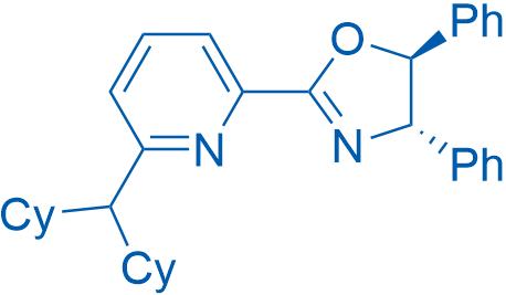(4S,5S)-2-(6-(Dicyclohexylmethyl)pyridin-2-yl)-4,5-diphenyl-4,5-dihydrooxazole 100mg