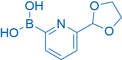 (6-(1,3-Dioxolan-2-yl)pyridin-2-yl)boronic acid 100mg
