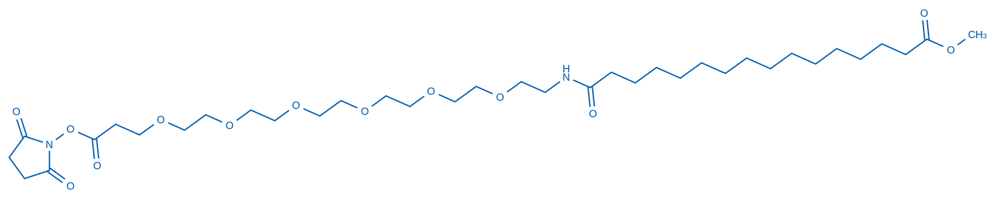1-(2,5-Dioxopyrrolidin-1-yl) 38-methyl 23-oxo-4,7,10,13,16,19-hexaoxa-22-azaoctatriacontanedioate 250mg