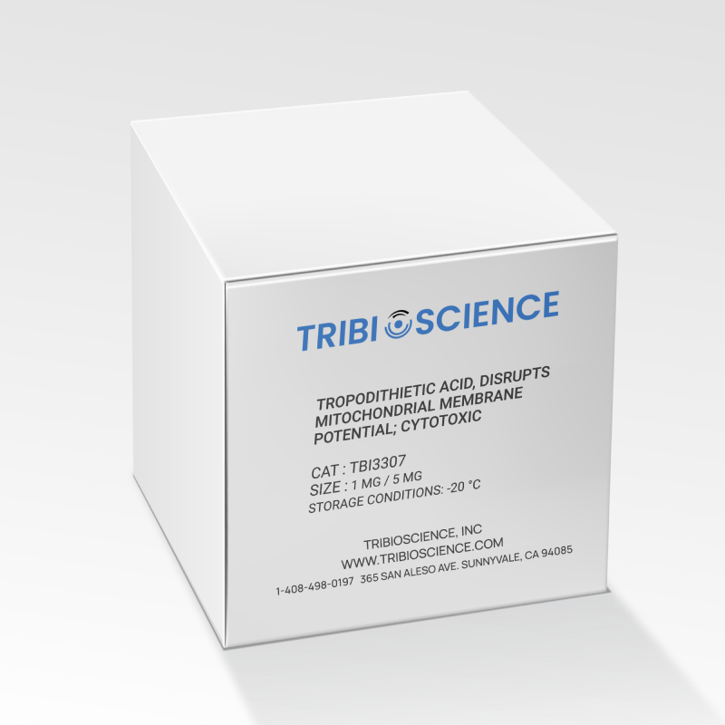 Tropodithietic acid, Disrupts mitochondrial membrane potential; Cytotoxic