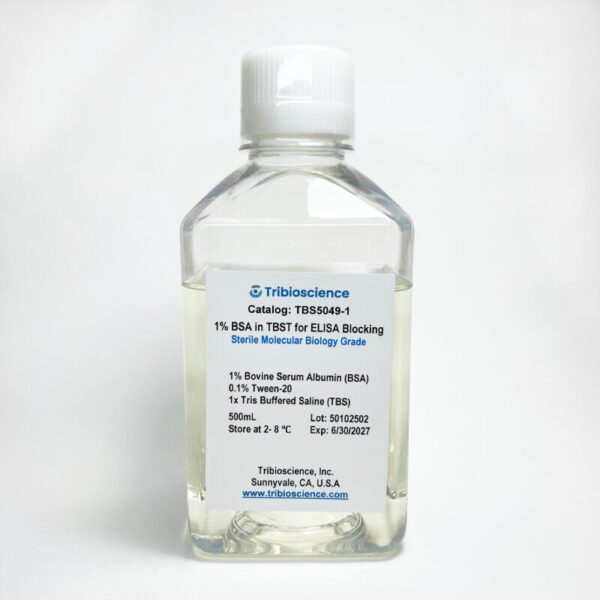 1% Bovine Serum Albumin in TBST Buffer for ELISA Blocking