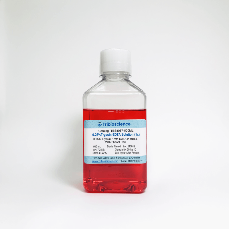 0.25% Trypsin-EDTA(1x) in HBSS, No Phenol Red, pH 7.2-8.0