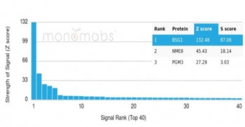 Analysis of a HuProt(TM) microarray containing more than 19,000 full-length human proteins using CD1