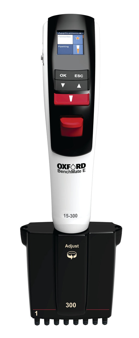Oxford BenchMate Electronic Pipette, 8-channel, 15-300 µl