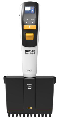 Oxford BenchMate Electronic Pipette, 12-channel, 15-300 µl