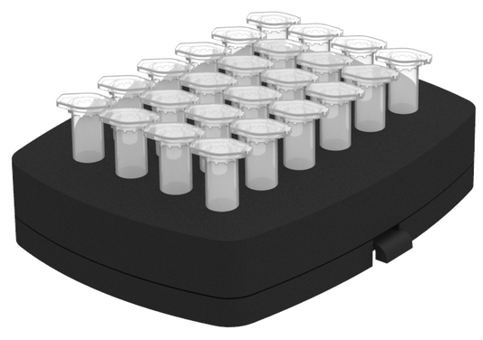 Oxford BenchMate Microtube Foam Insert for BenchMate Digital Vortex Mixer VM-D (for use with Universal Platform VM-D PLATFORM) holds 24 1.5/2.0 mL microtubes